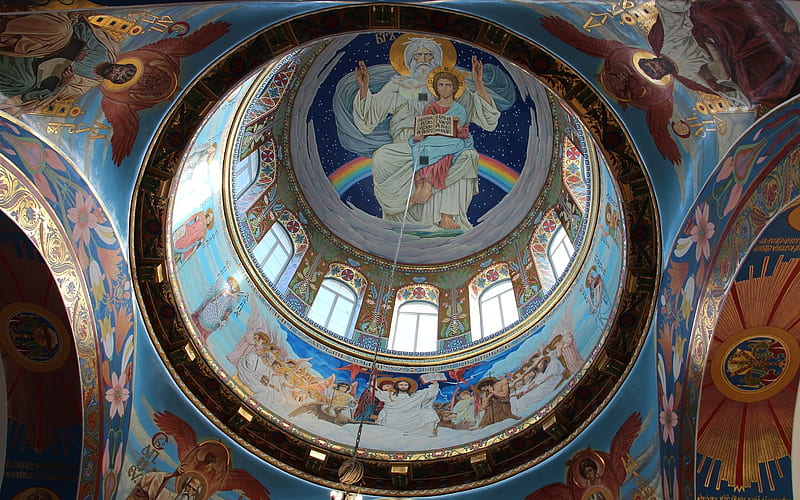 Church Dome, Holy Trinity, dome, orthodox, church, HD wallpaper