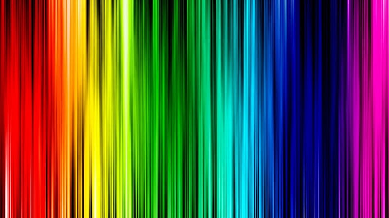 Rainbow Fall, red, orange, colors, yellow, curtain, rainbow, indigo, green, violet, pink, blue, HD wallpaper