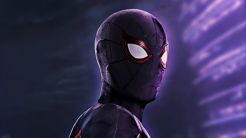 Black Spider Man 2020 , spiderman, superheroes, artwork, artist, HD wallpaper
