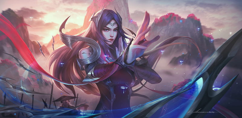 Irelia Leagueof Legends , irelia, league-of-legends, games, artist, artwork, digital-art, artstation, HD wallpaper