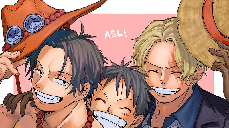 Monkey D. Luffy One Piece Two Years Later Portgas D. Ace Sabo One Piece, HD wallpaper