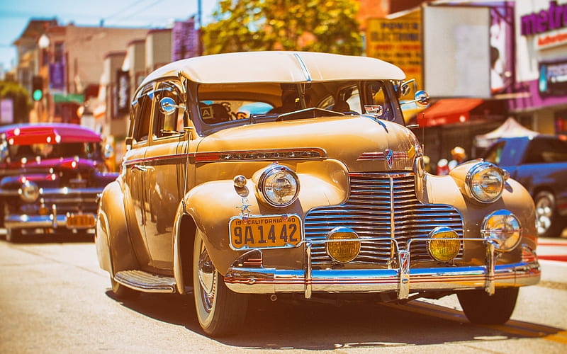 Chevrolet KA, 1940, retro cars, Cuba, old vintage cars, Master, Havana, Chevrolet, HD wallpaper