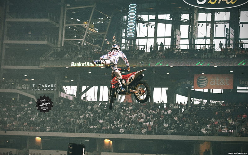 2011 Supercross Dallas stations-drivers Trey Canard, HD wallpaper