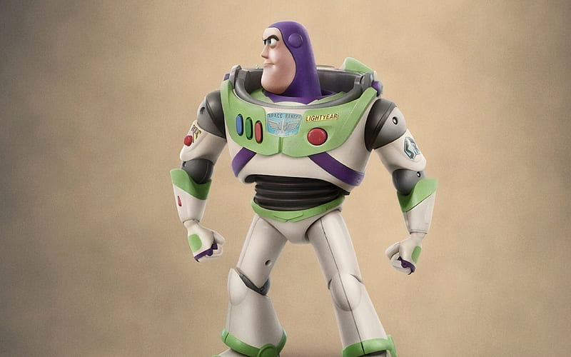 Buzz Lightyear, Toy Story 4 poster, 2019 movie, 3D-animation, HD wallpaper