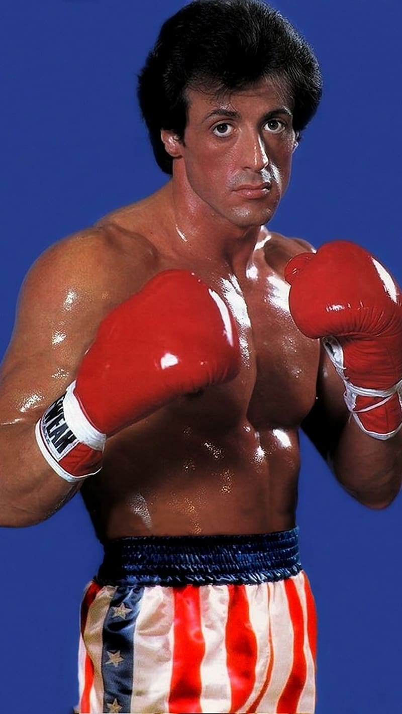 Rocky, Boxing Gloves, bodybuilder, sylvester stallone, HD phone wallpaper