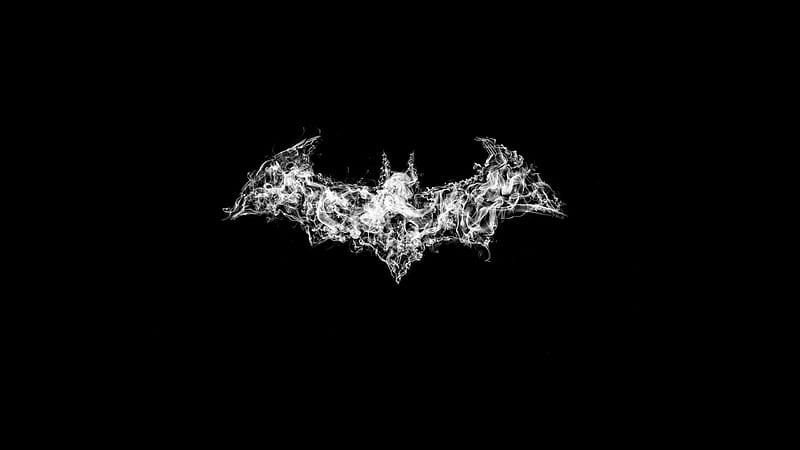 Batman Logo Smoke Art, batman, superheroes, logo, artwork, artist, digital-art, smoke, HD wallpaper