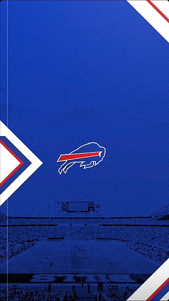 Buffalo Bills logo, geometric art, american football club, creative art,  blue abstract background, HD wallpaper