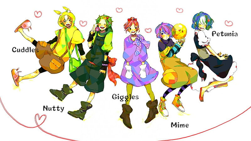 ANIME-.NET_-_100094-1598x898-happy tree friends-giggles-petunia-nutty-cuddles-mime, htf, kawaii, anime htf, anime, HD wallpaper