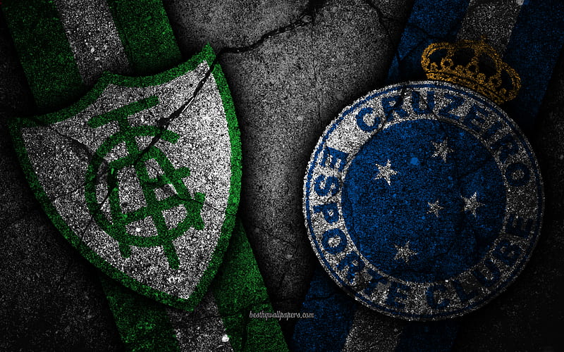 America MG vs Cruzeiro, Round 32, Serie A, Brazil, football, America MG FC, Cruzeiro FC, soccer, brazilian football club, HD wallpaper