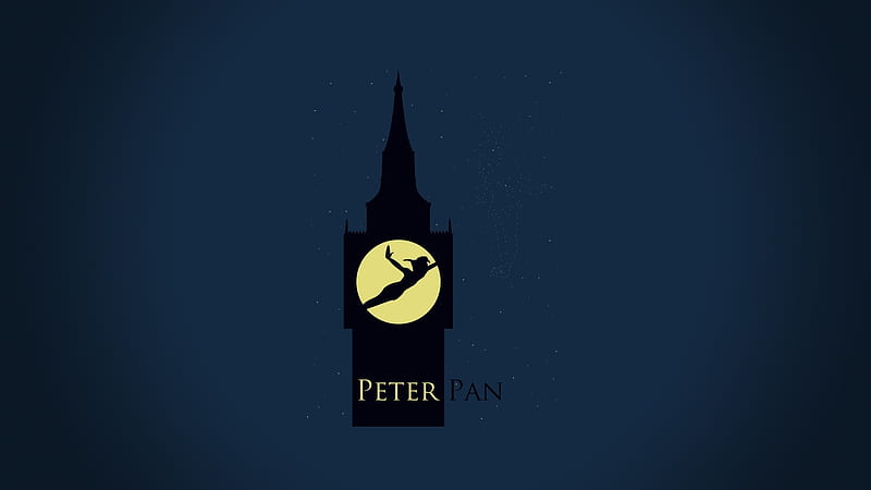 Peter Pan, minimalistic, Pan, Peter, HD wallpaper