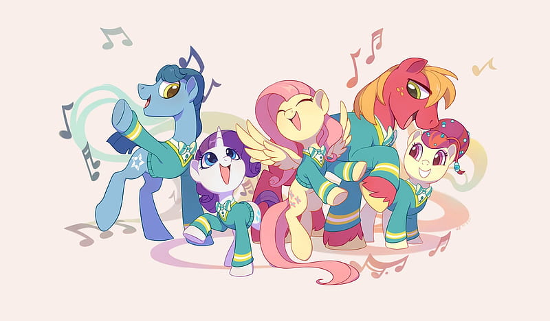 My Little Pony, My Little Pony: Friendship is Magic, Fluttershy (My Little Pony) , Big Macintosh , Rarity (My Little Pony) , Toe-Tapper (My Little Pony) , Torch Song (My Little Pony), HD wallpaper