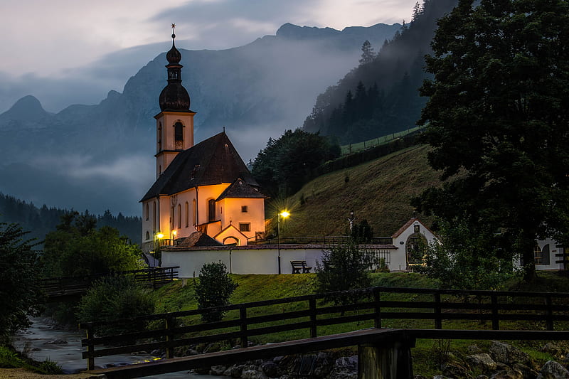 Church in Austria, HD wallpaper