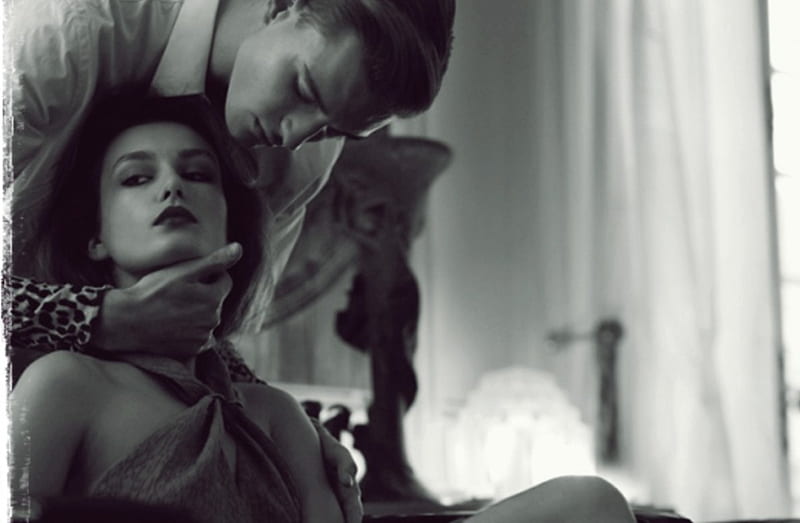 Andreea Diaconu, black and white, model, Romania, HD wallpaper