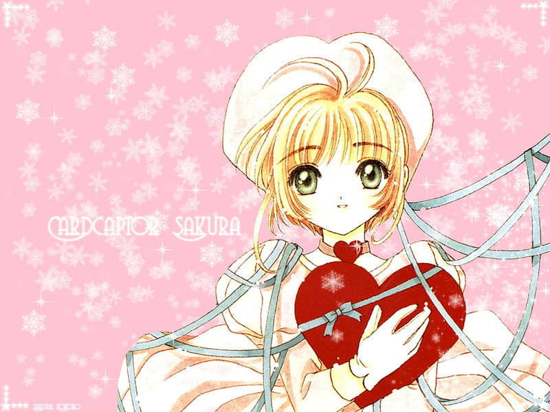 Sakura Heart, sakura, card captor sakura, ccs, card captors, sakura kinomoto, HD wallpaper