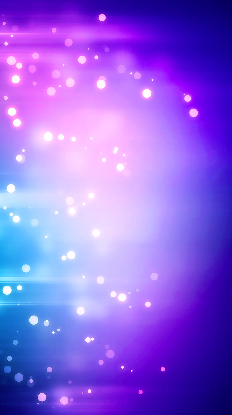 Bokeh Three, abstract, blue, bokeh, clean light, purple, simple, HD phone wallpaper