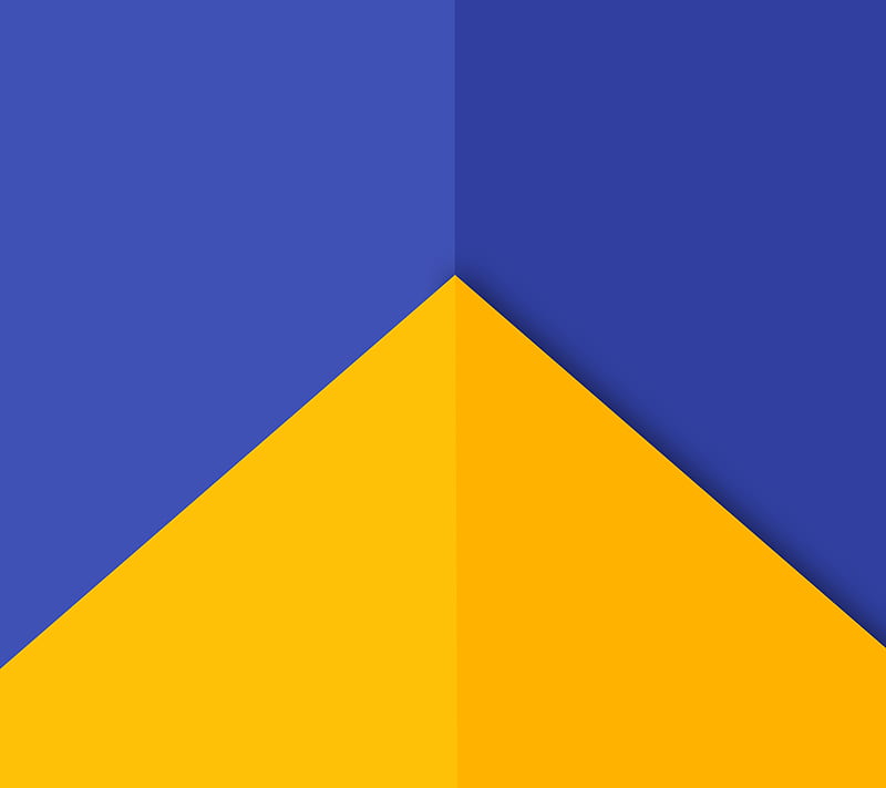 Chrooma Style, abstract, blue, chrooma, flat, material, yellow, HD wallpaper