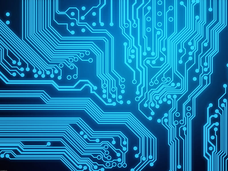 blue circuit board, engineering, Technology, HD wallpaper