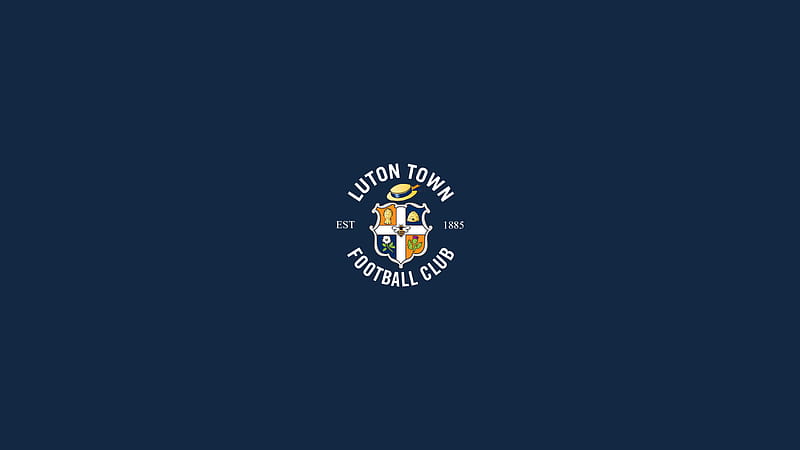 Blue Emblem Logo Soccer Luton Town F.C, HD wallpaper