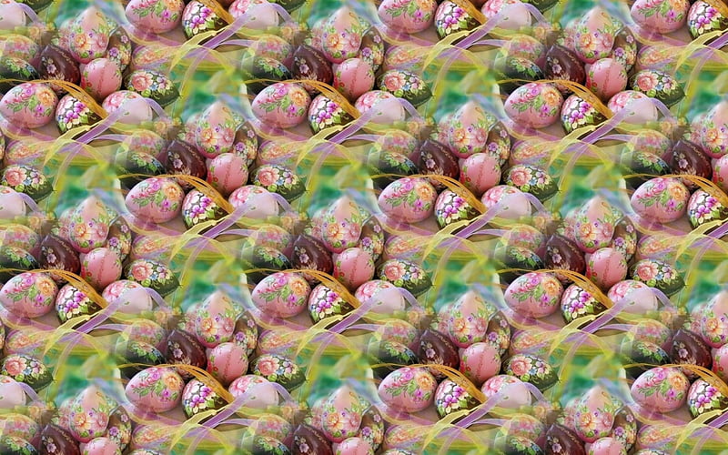 Easter texture, pattern, egg, green, brown, texture, paper, easter, pink, HD wallpaper