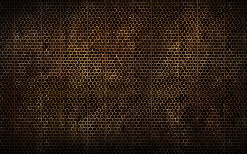 rusty metallic grid texture, macro, metal grid, rusty metal background, rusty metal textures, rusty backgrounds, rusty metal patterns, HD wallpaper