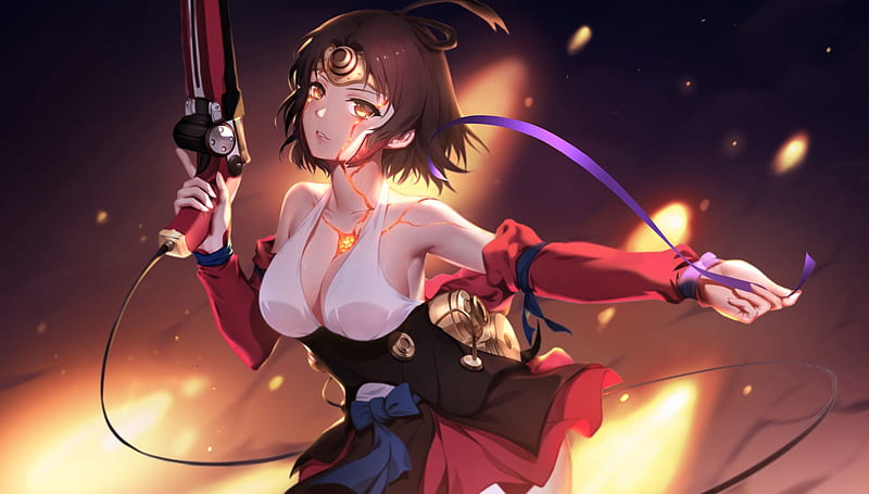 HD wallpaper: Koutetsujou no Kabaneri, anime girls, Mumei