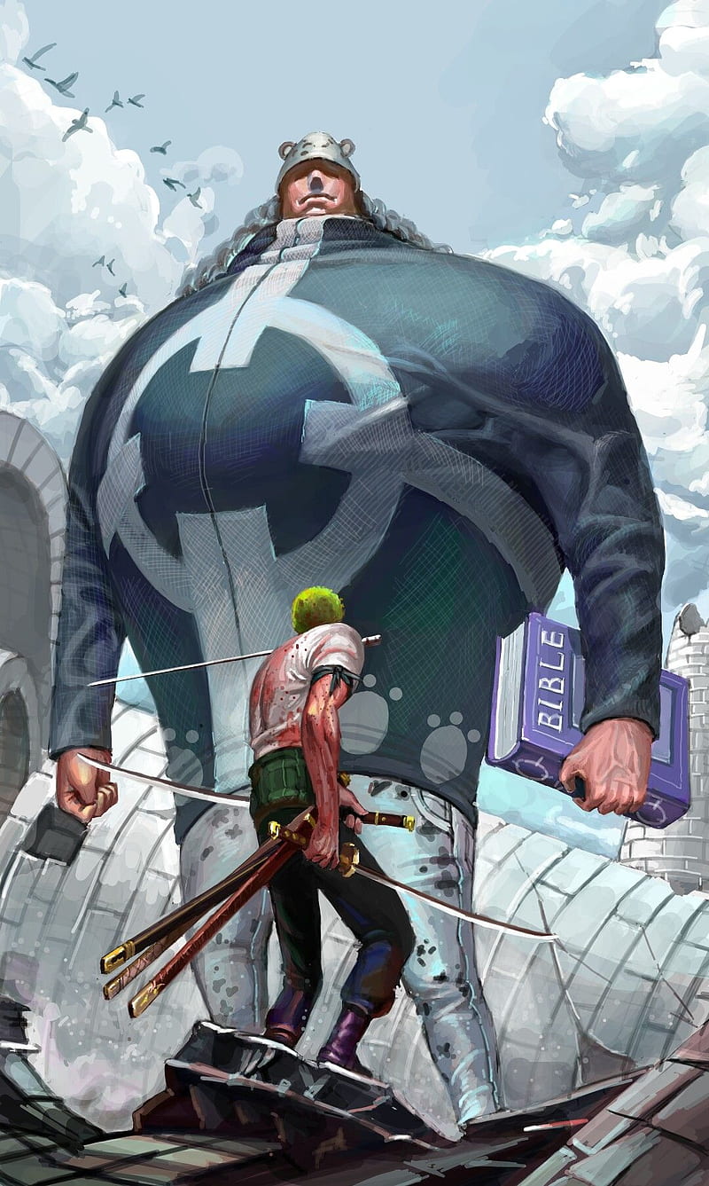 One Piece Roronoa Zoro with Sword Green Desktop Wallpaper 4K