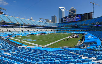 Bank of America stadium, Charlotte, North Carolina. Carolina Panther's fans  tailgating Stock Photo - Alamy