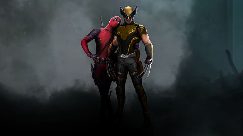 Deadpool x Wolverine New Deadpool 3 2023 Movie Scene Poster Canvas - Binteez