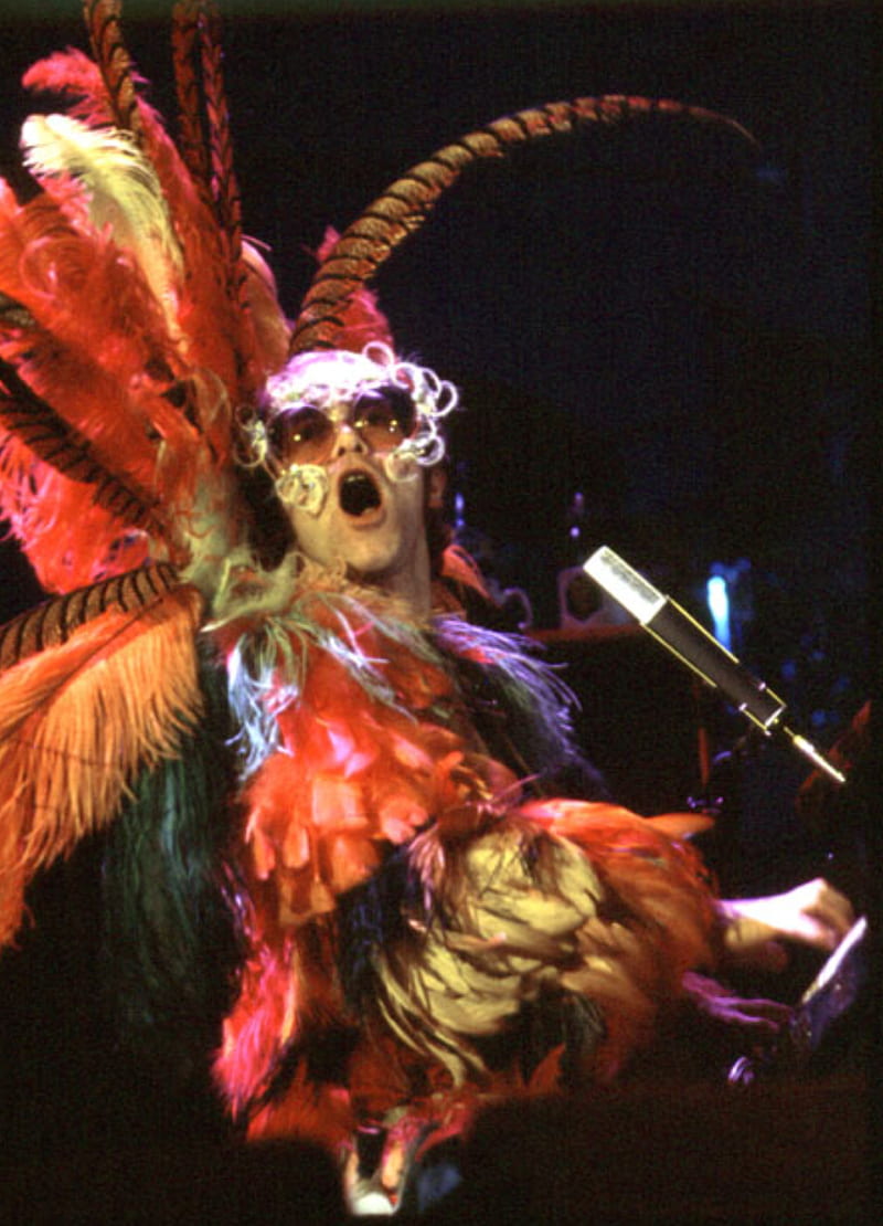 Elton John Feathers2, elton john, feathers, HD phone wallpaper
