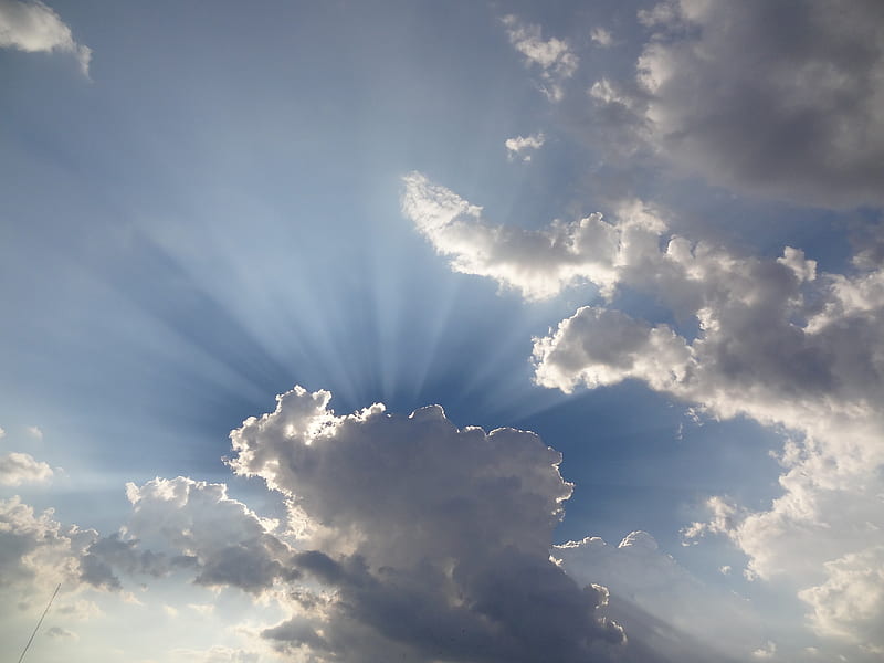 Blessing, sun, sky, clouds, cloudy shy, HD wallpaper | Peakpx