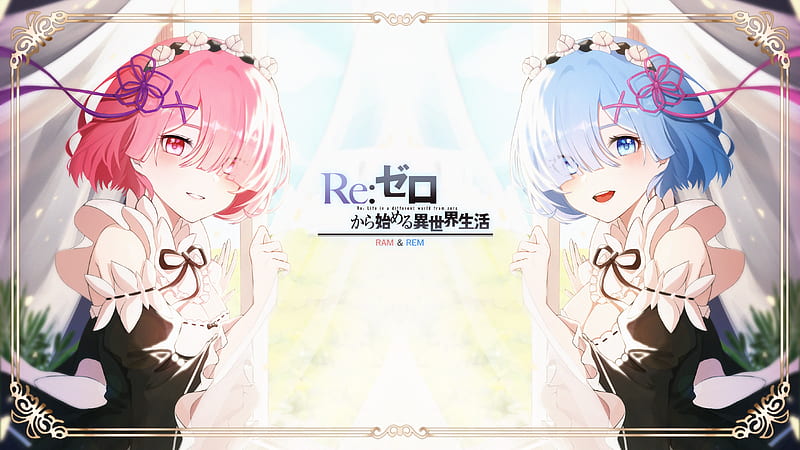 Anime, Re:ZERO -Starting Life in Another World-, Ram (Re:ZERO), Rem (Re:ZERO), HD wallpaper