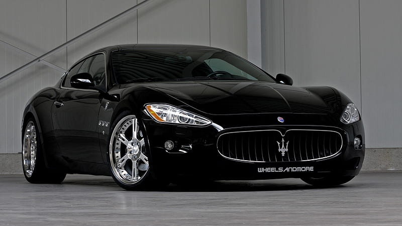 Maserati Black Shining, maserati, carros, black, HD wallpaper
