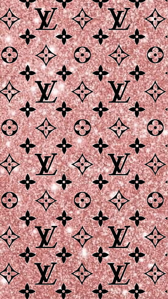 Louis Vuitton Lv Pink Glitter Pattern Seamless HD PNG