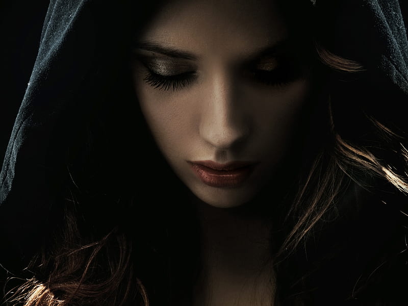 Mysterious Lady, sensual, pretty, haunting, religious, bonito, woman, prayer, thinking, sweet, hair, graphy, fantasy, gothic, people, dreamer, beauty, pondering, face, hooded, female, lovely, model, wondering, mysterious, lips, goth, girl, makeup, lady, eyes, HD wallpaper
