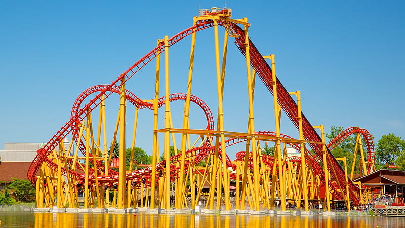 would you, amusement, rides, coaster, park, thrill, roller, HD wallpaper