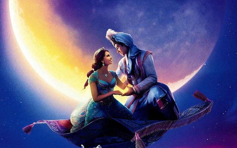Aladdin, poster, 2019 movie, 3D-animation, 2019 Aladdin, HD wallpaper