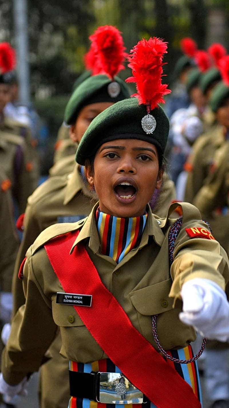 Indian Army Girl, Ncc Training Session, military, HD phone wallpaper