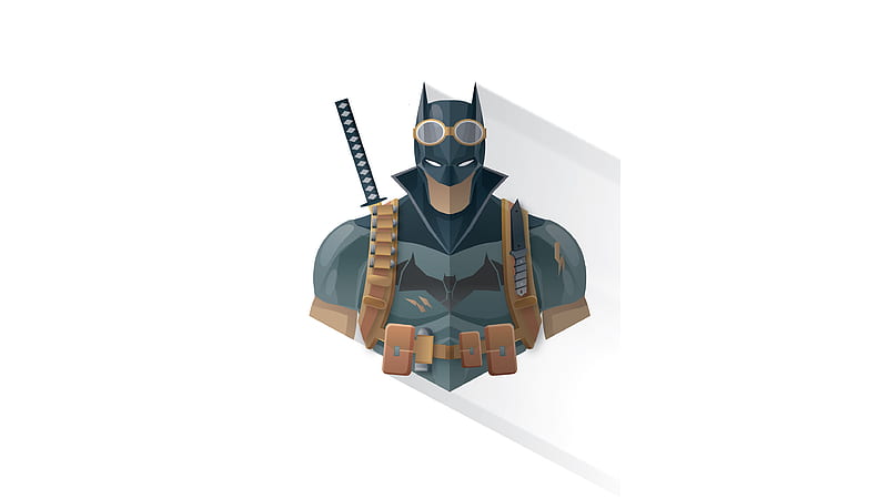 Batman Minimalism 2020, batman, superheroes, artwork, artist, HD wallpaper