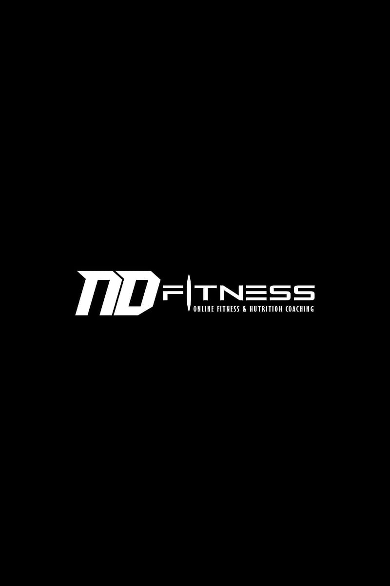 ND fitness , black, logo, sport, HD phone wallpaper