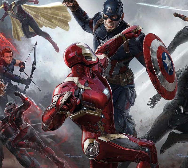 Captain Vs Iron Man, captain america, civil war, iron man, HD wallpaper