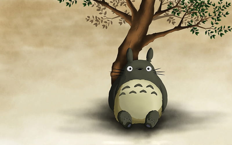 Totoro, Anime, Studio Ghibli, My Neighbor Totoro, Tree, HD wallpaper