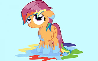 scootaloo and rainbow dash