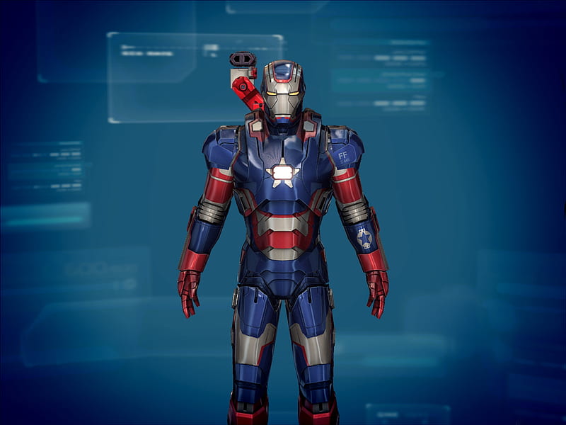 Iron Patriot, iron man 3, HD wallpaper