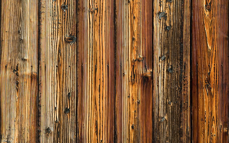 vertical wooden boards macro, brown wooden texture, wooden lines, brown wooden backgrounds, wooden logs, wooden textures, brown backgrounds, HD wallpaper