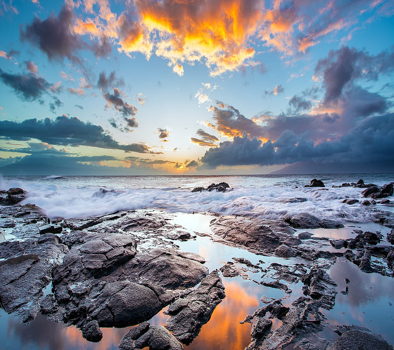 sunset maui, maui, nature, sunset, HD wallpaper sunset maui, maui, nature, sunset, HD wallpaper