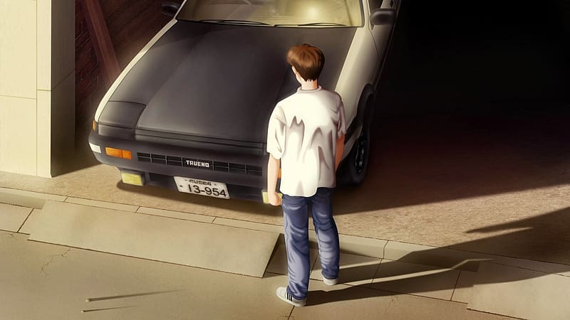 Anime, Toyota Ae86, Initial D, Takumi Fujiwara, Initial D Final Stage, Toyota Trueno, HD wallpaper