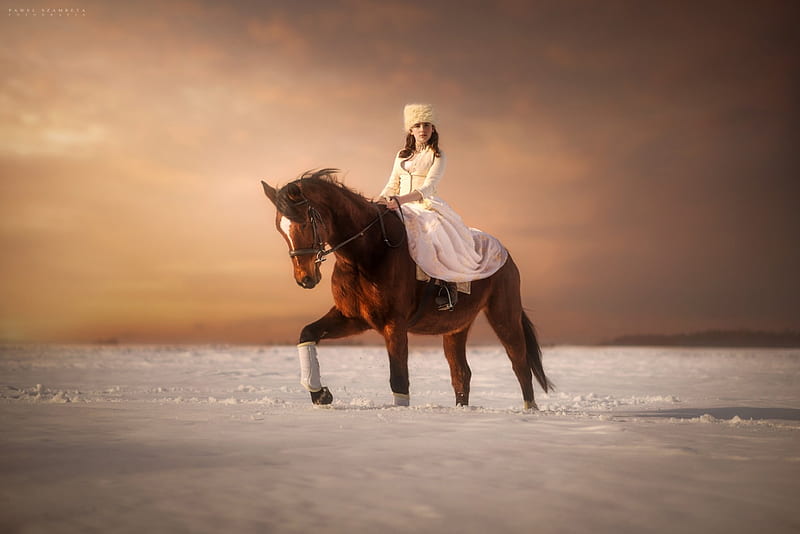 Ride, horse, women, animal, HD wallpaper