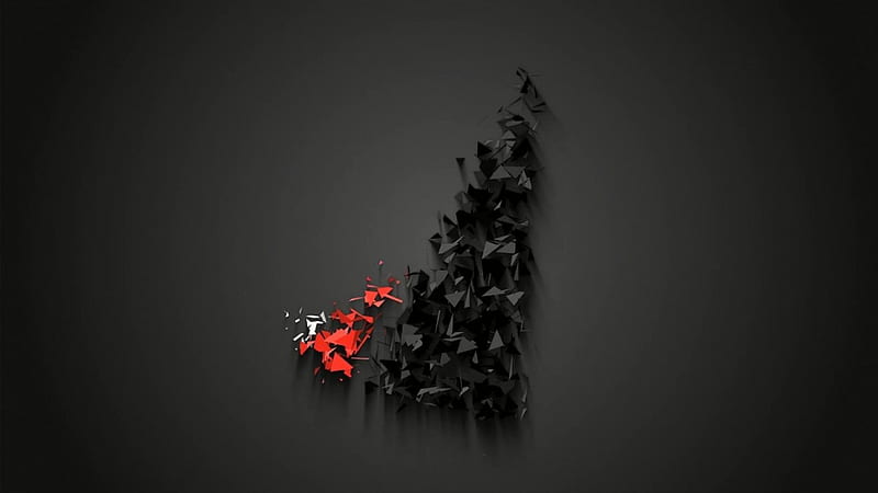 disintegrated jatzio logo, red, art, black, abstract, elegant, philosophic, cool, jatzio, dark, simple, white, HD wallpaper
