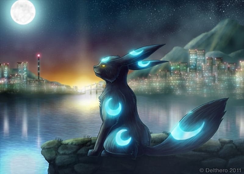 Anime Pokemon Shiny Pokemon Dark Pokemon Umbreon Pokemon Eeveelutions Hd Wallpaper Peakpx