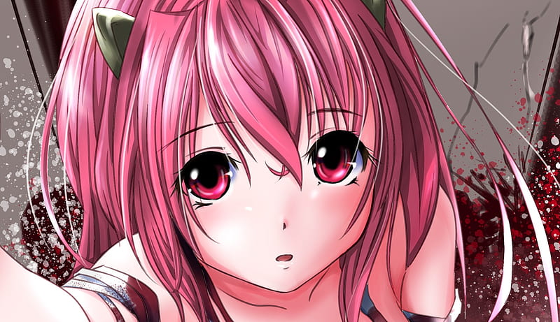 Download Ludsy Lilium and Nyu, the two protagonists of the manga/anime  series, Elfen Lied